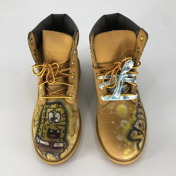 Timberland Boys Lace Up Waterproof Wheat Boots 6 - Picture 3 of 12